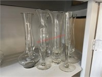 Darling Clear Glass Bud Vase Lot