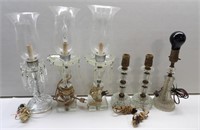 Lot of Crystal Lamps