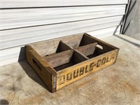 Wood Soda Bottle Crate  DOUBLE COLA
