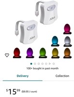 Toilet Night Light 2Pack by Ailun Motion Sensor
