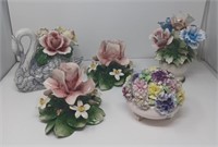 Decorative ceramic flowers