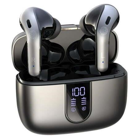 VEATOOL Bluetooth Headphones 60H, IPX7, LED