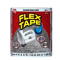 $15  Flex Tape Clear 4 in. X 5 ft. Waterproof Tape