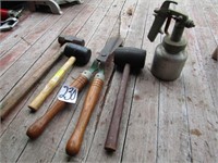 SMALL SLEDGE HAMMER, RUBBER MALLETS, MORE
