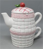 Bella Casa by Gantz Single Serving Teapot & Cup
