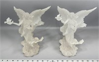 (2) acrylic peace angels