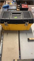 YELLOW & BLACK TOOLBOX W/ MISC TOOLS