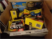 BOX LOT - Full of Metal Toy Trucks & More