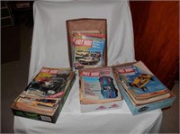 Group of 4 Trays Hot Rods Magazines 1970's