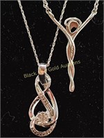 (2) Marked Sterling Silver Necklaces