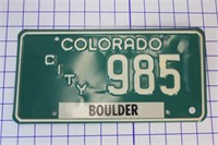 1970’s Colorado License Plate