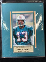 Dan Marino signed photo 8x10 mat