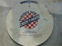 purina check-r-Mixer round sign