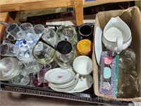 Box Lot of Glassware