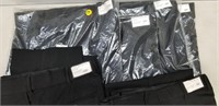 6 NEW BLACK WORK DRESS PANTS UNHEMMED