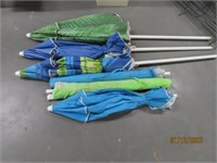 (6) Assorted Outdoor Patio Umbrellas