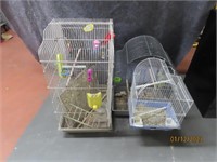 (2) Metal Wire Bird Cages