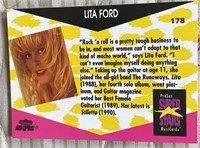 #178 Pro set super stars Lita ford Trading card