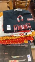 Lot of fabric and craftsman tee shirt