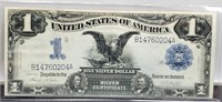 1899 $1 Black Eagle Note Unc.