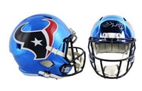 Texans J.J. Watt Signed Full Size Helmet JSA