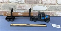 VINTAGE TONKA SEMI LOG HAULING TRUCK & TRAILER