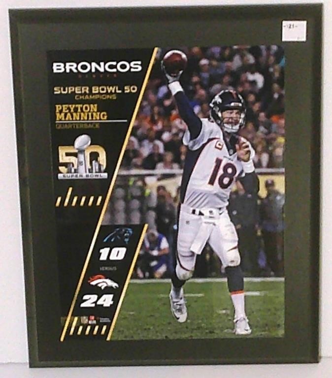 June 2024 Football Collectibles - Manning, Broncos