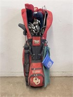 Selection of Golf Clubs with Bag