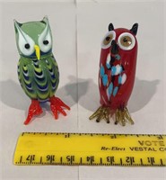 2 tiny Lenox owls