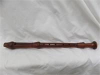 NICE VINTAGE WOODEN RECORDER WITH POUCH