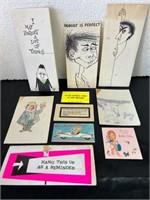 Vintage greeting cards. Birthday.  Novelty.