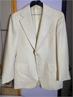 Beckwith three piece off white suit