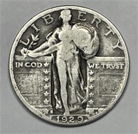 1929-S Standing Liberty Silver Quarter Very Good