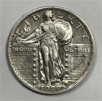 1920 Standing Liberty Silver Quarter Extra Fine XF