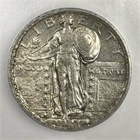 1921 Standing Liberty Quarter ICG XF40 details