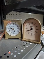 Brass Howard Miller & Remington Mini Clocks