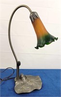 Lily Table Lamp w/ Glass Shade