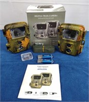 Mini600 Digital Trail Cameras, 2-Pack NEW