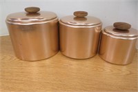 Vintage Copper Canister Set, Mirro