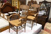 (2) Pressed Back Chairs: