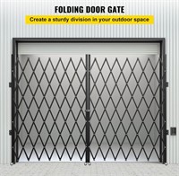 Double Folding Security Gate  85 H x 150 W