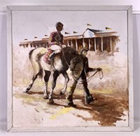 Painting - Jockey Up, 36" x 40" canvas