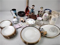 Fire King milk glass dinnerware, figurines, misc.