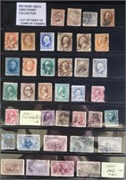 Big Rare 1800s Used Stamp Collection