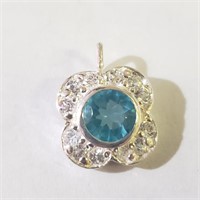 Silver Gemstone Pendant