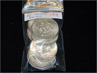 Bag (10) Silver Halves