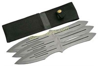 SZCO RITE EDGE 10" PRO THROWER KNIFE 3PC SET W/SH
