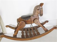 Wooden Rocking Horse 36"T  x 56"L x 19"W