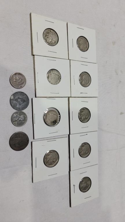 Lot of early misc U.S coins