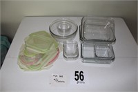 Glass Containers & Plastic Tops